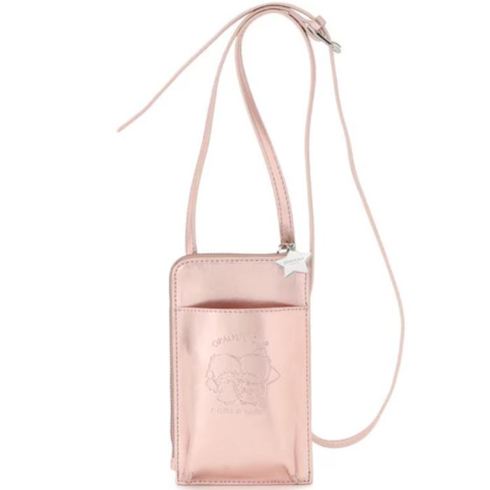 Kiki & Lala Metallic Synthetic Leather Mini Shoulder Bag Pink
