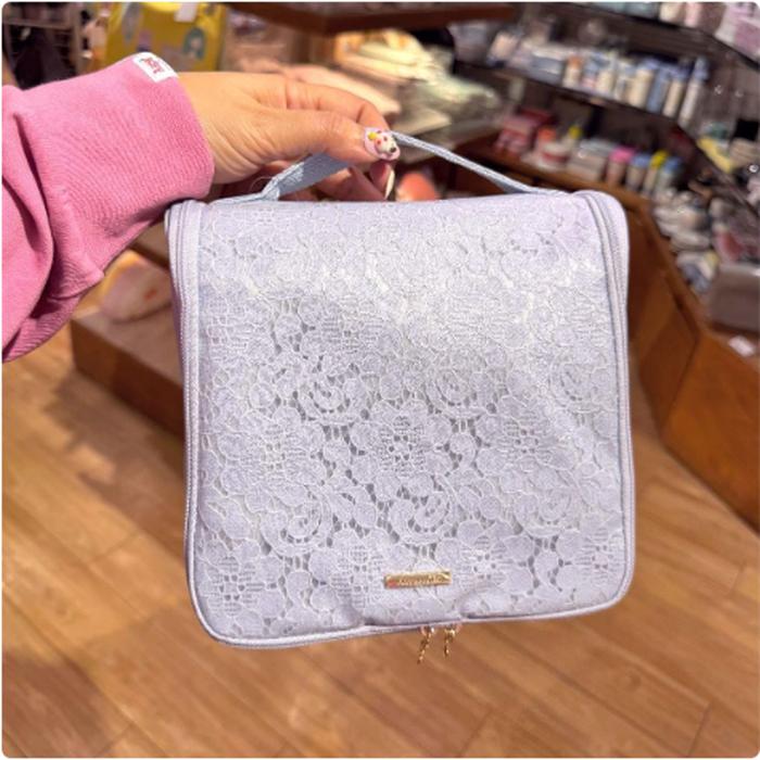 Afternoon Tea Lace Hanging Pouch Blue
