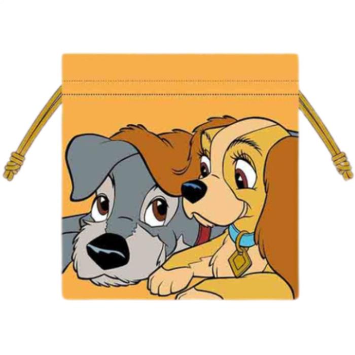 Lady & Tramp Drawstring Pouch Uk 20 X 20 Cm