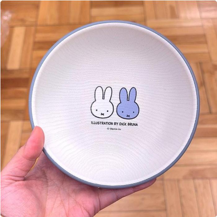 Miffy Small Plate Gray, Diameter 15 Cm