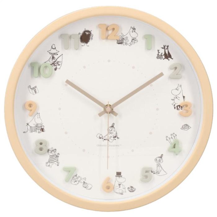Moomin Wall Clock Beige