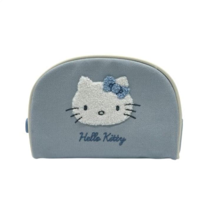 Hello Kitty Round Pouch Light Blue 