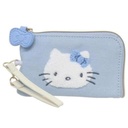 Hello Kitty Key Pass Pouch Light Blue