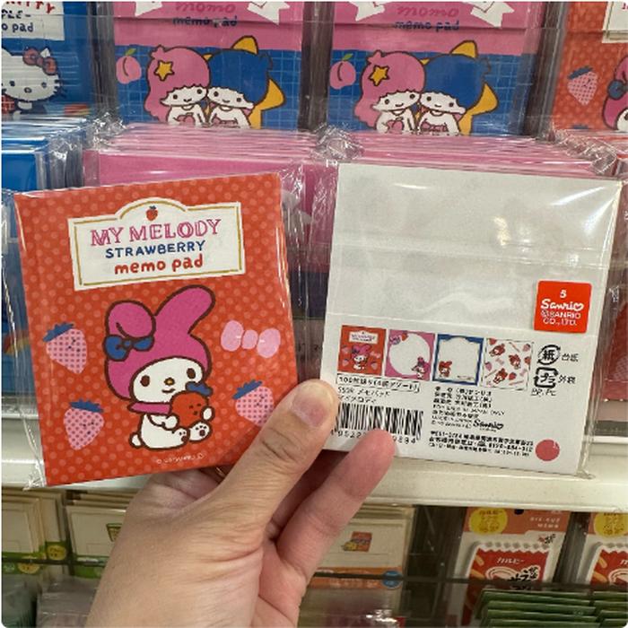 My Melody Strawberry Memo 