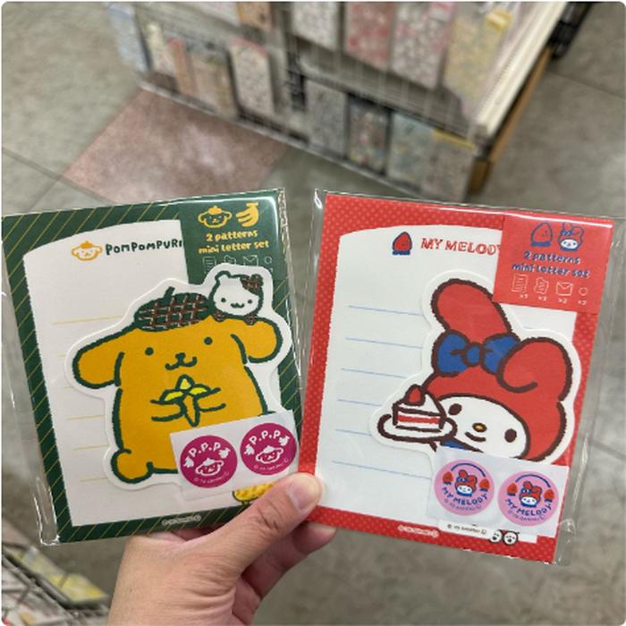 Pompompurin / My Melody Fruits 2 Pattern Mini Letter Set 