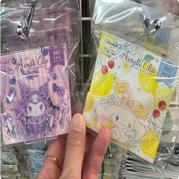 Kuromi / Cinnamoroll Acrylic Clip Kawai