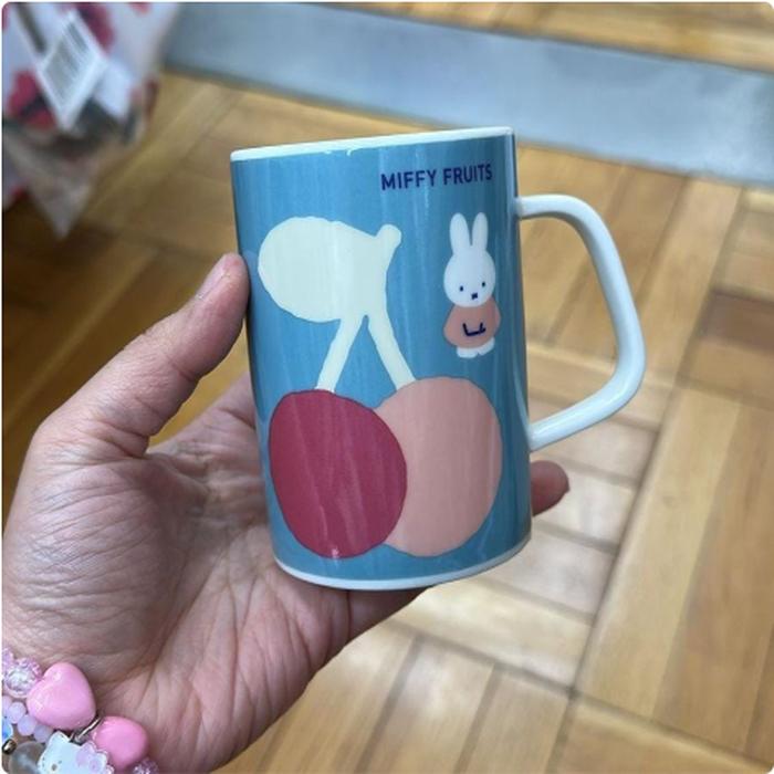 Miffy Cherry Blue Ceramic Glass