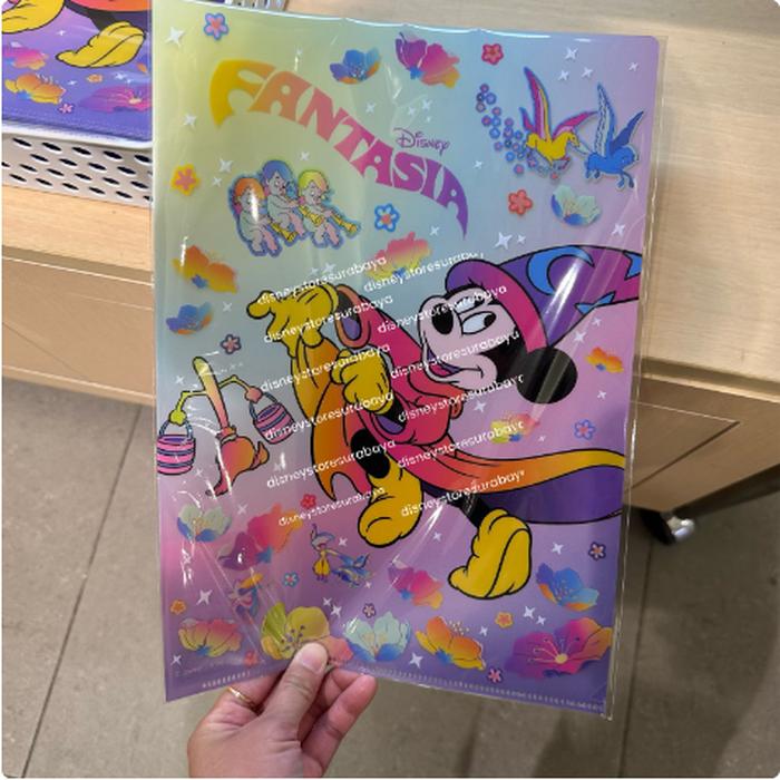Mickey Fantasia A4 Clear File Blue 