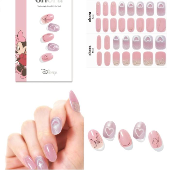 Ohora Minnie Nail Stickers, Semi-cured Gel Nails