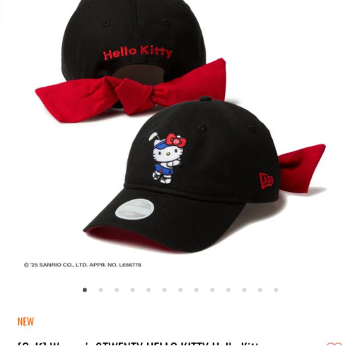 Golf - Women Size M/L Ribbon Black Hello Kitty X Era Cap 