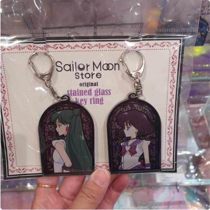 Sailormoon Stained Glass Keyring Set 2 Pcs