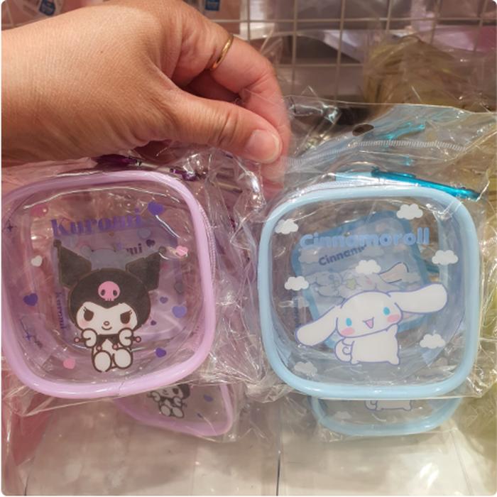Carabiner Pvc Pouch Kuromi / Cinnamoroll @Each