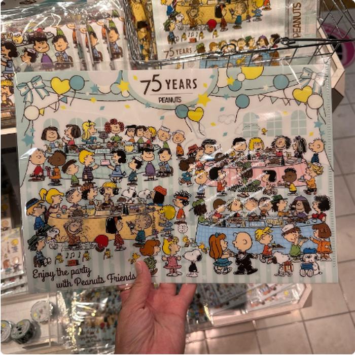 A4 Clear Snoopy Town 75th 