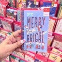 Snoopy Blue Xmas Card Hallmark