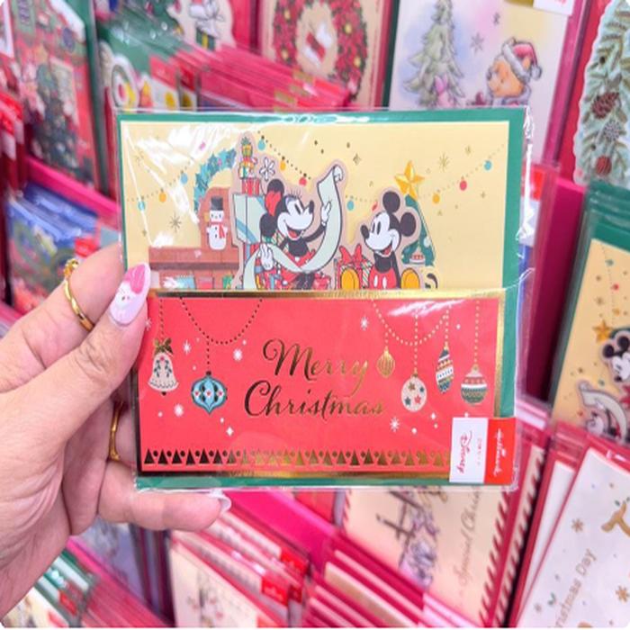 Mickey Minnie Xmas Card Hallmark