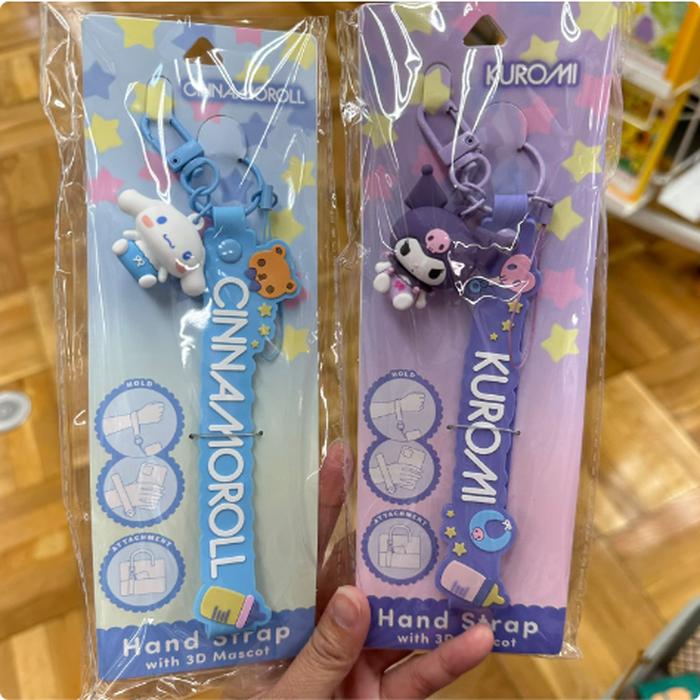 Cinnamoroll / Kuromi Hand Strap with 3D Mascot