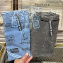 Snoopy dark blue / black eco bag premium material is strong 