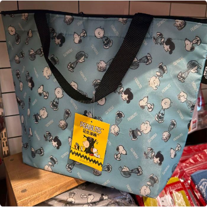 Snoopy Shopping Bag Large Blue