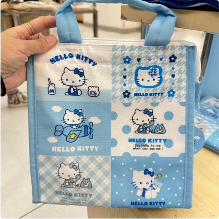Hello Kitty lunch tote bag blue