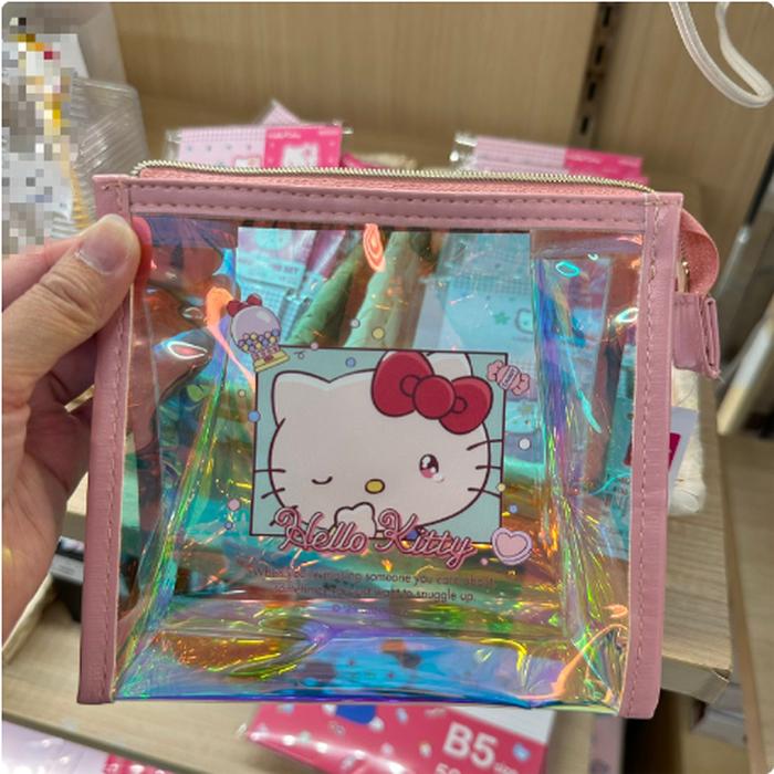 Hello Kitty Clear Pouch Shimmering