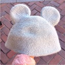 Fur bucket hat blue 