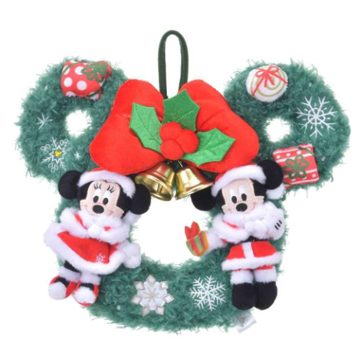 Wreath Plush Mickey Minnie Xmas