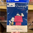 Snoopy A4 Clear File Set Blue
