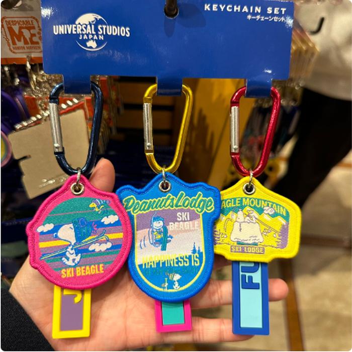 Carabiner keychain set snoopy contents 3 pcs usj