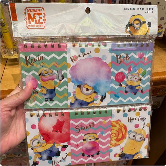 Minion Ring Memo Pad Set Contents 6 Pcs