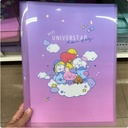 BT21 CLEAR Holder Pocket File Purple (fill in several pocket files)