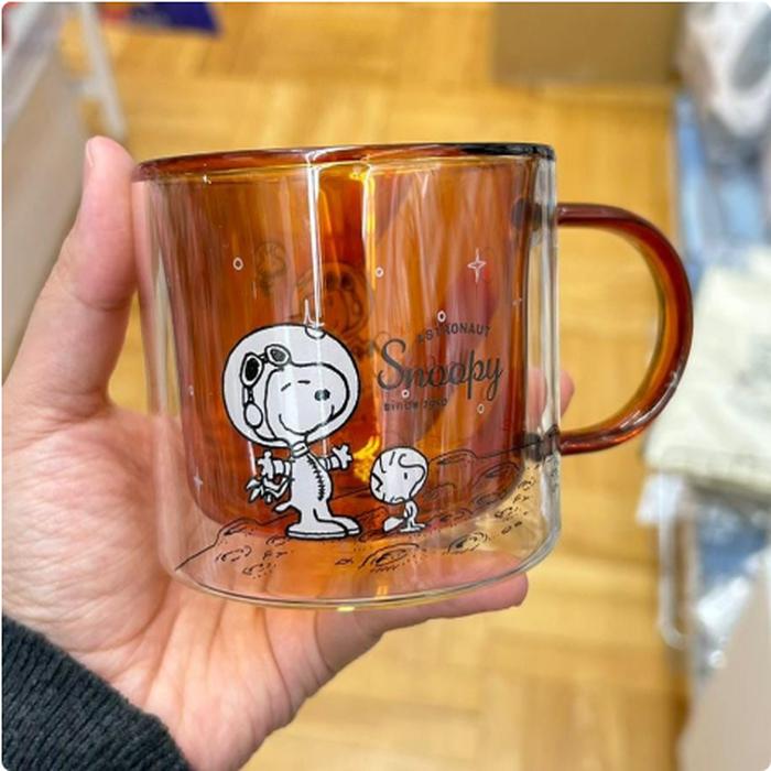 Snoopy double wall glass