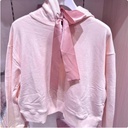 Marie Long Sleeve Hoodie Pink Material Cotton

The size:
Chest: Approx.88-104 (cm)
Height: Approx.150-170 (cm)
Shoulder Width: Approx.53 (cm) / Sleeve Length: Approx.53 (cm) / Length: Approx.51 (cm)
