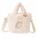 Pooh Fur Tote 2way Bag White