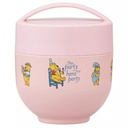 Antibacterial pooh pink stainless bowl lunch jar 540ml, heat resistant & cold until 6 hours 
