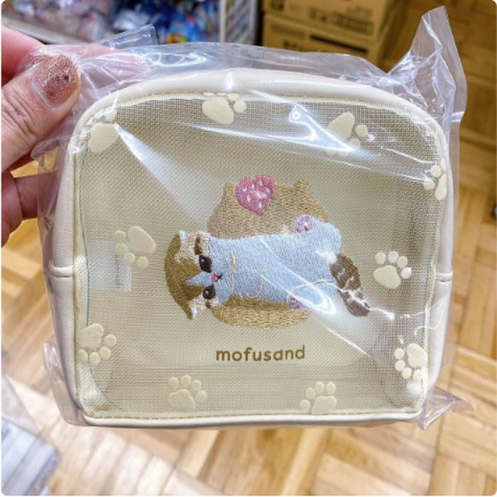 Mofusand Mesh Pouch Brown