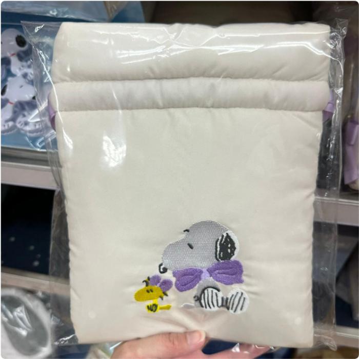 Snoopy Purple Drawstring Purple Ribbon