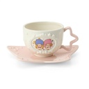 Little Twin Stars Cup & Saucer Set Ceramics (Can Enter Microwave, Dishwasher and Dryer)