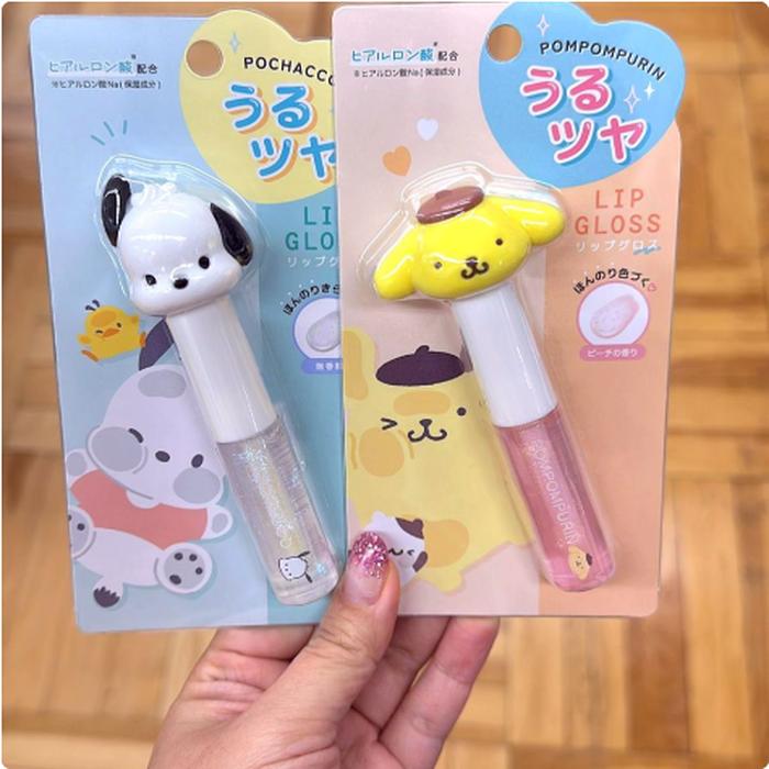 Lip Gloss Sanrio - Pochacco / Pompompurin