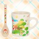Glass set and spoon 
