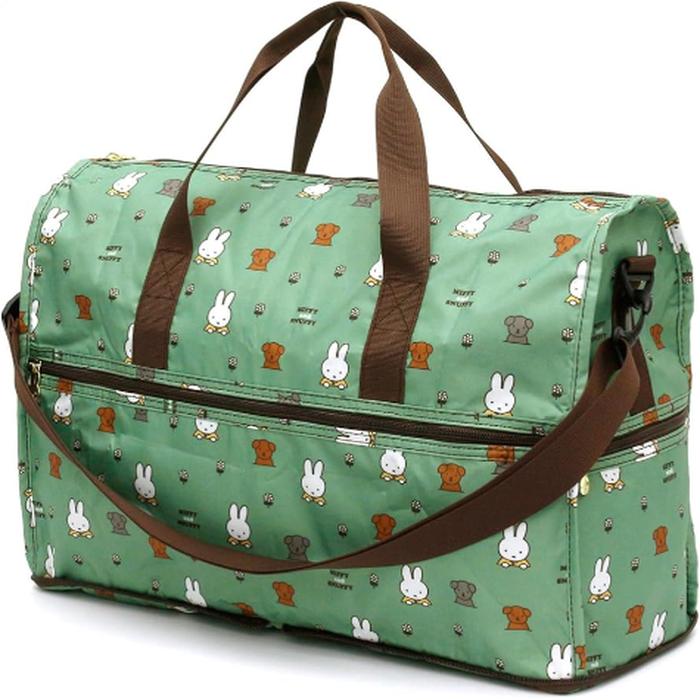Miffy Green Travel Bag, size 30X45X18 cm