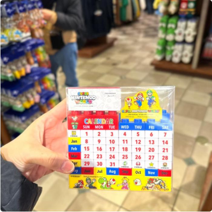 Calendar Block Mario 