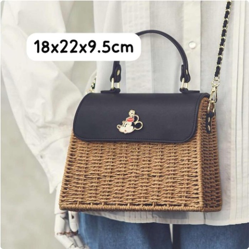 [28/02/2025-19:38-None1150] Minnie Sling Bag Rattan Woven Combination