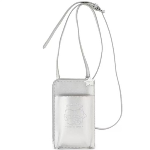 [3/4/2025-16:36-710] Kiki & Lala Metallic Synthetic Leather Mini Shoulder Bag Silver
