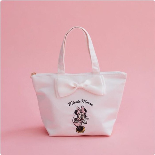 [3/4/2025-21:11-925] Maison De Fleur X Minnie Ribbon Tote Bag Light Pink Material Satin