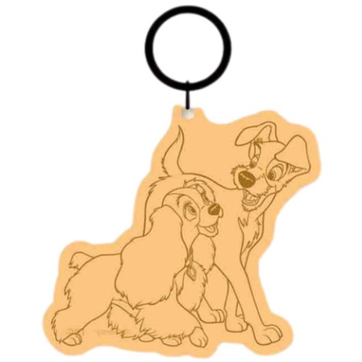 [3/6/2025-21:39-230] Acrylic Keychain Lady & Tramp 