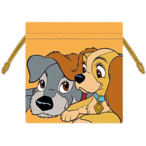 [3/6/2025-22:18-160] Lady & Tramp Drawstring Pouch Uk 20 X 20 Cm