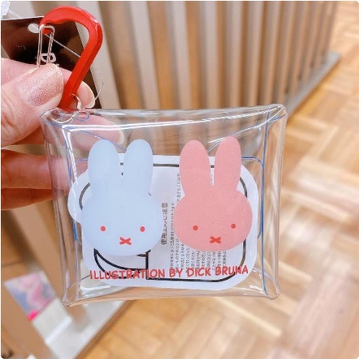 [3/7/2025-13:16-125] Miffy Carabiner Clear Case Pink