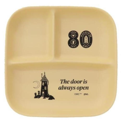 [3/8/2025-17:20-240] Square Plate L Size Moomin 80th Anniversary, Made In Japan (can Enter Dishwasher, Dryer & Microwave) Heat Resistance: -20 ℃ To 140 ℃
