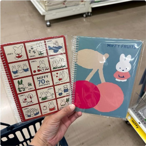 [3/11/2025-20:10-100] Miffy Fruits / Miffy 70th Notebook Ring