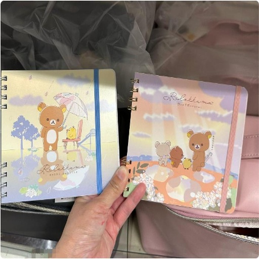 [3/11/2025-21:47-120] Rilakkuma Rainy Days Square Notebook